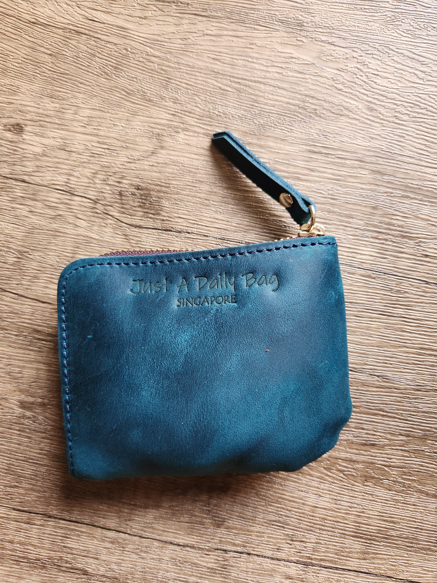 Leather coin pouch