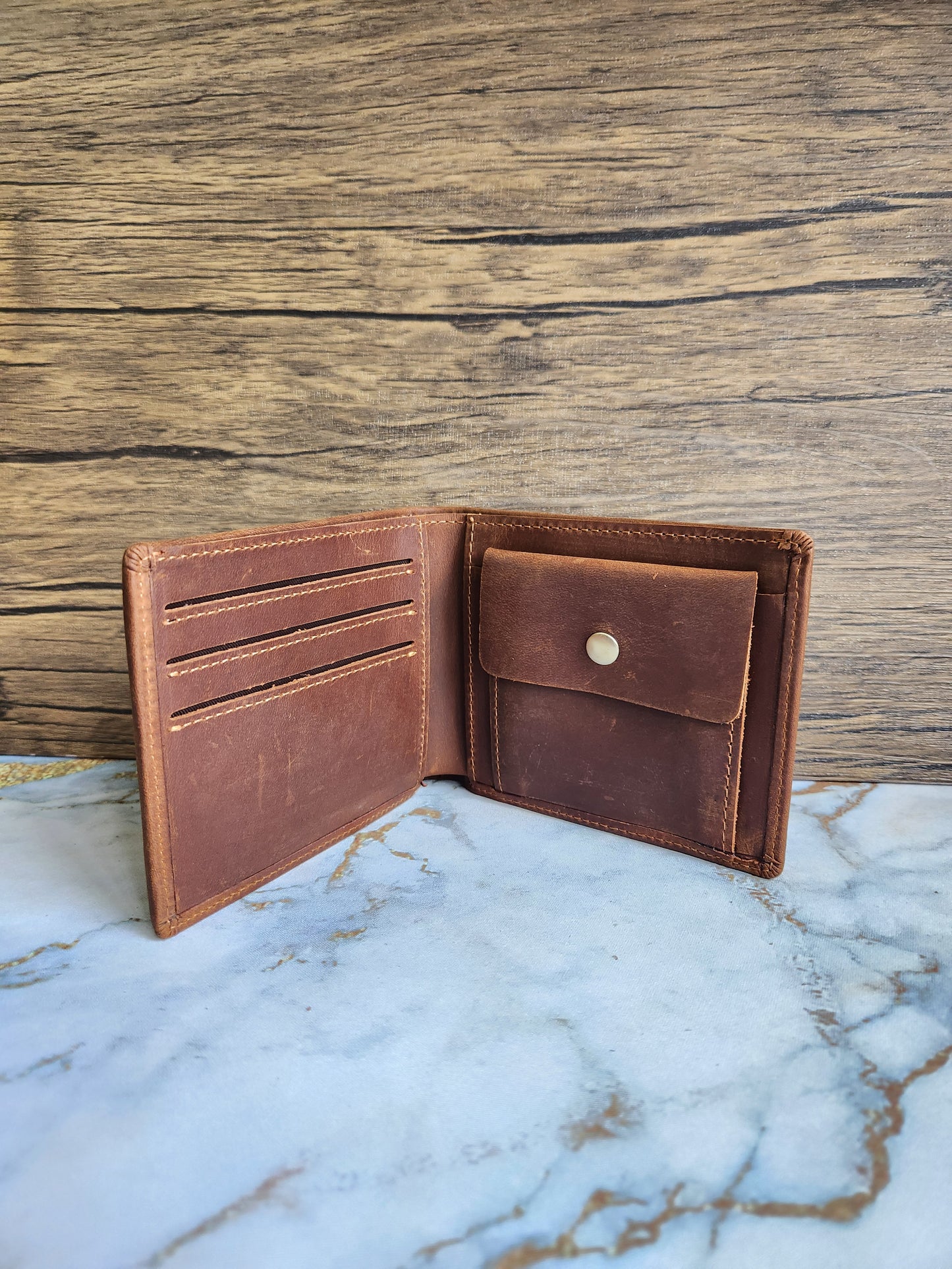 Handmade leather wallet