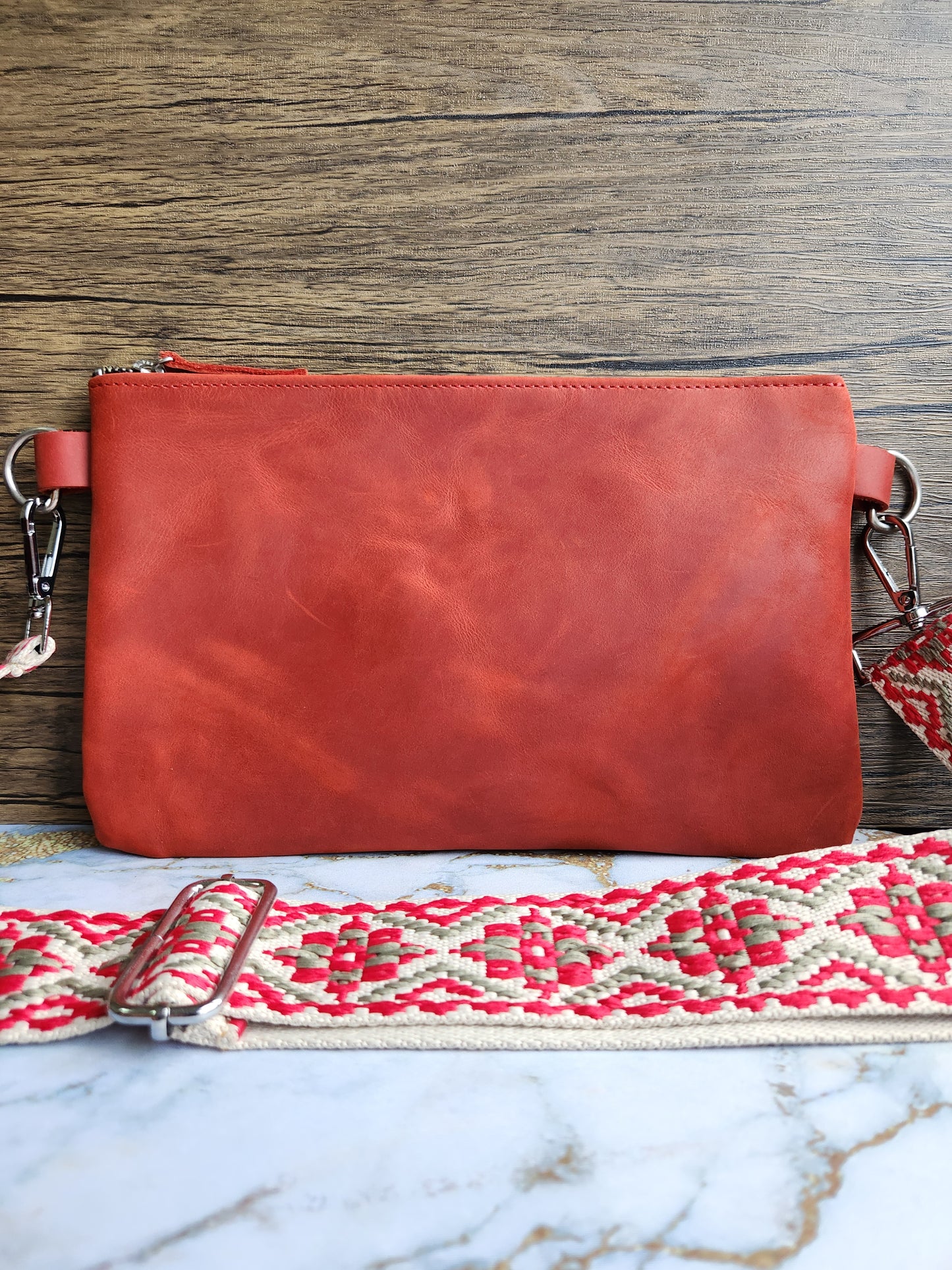 Handmade Leather Cross Body Bag