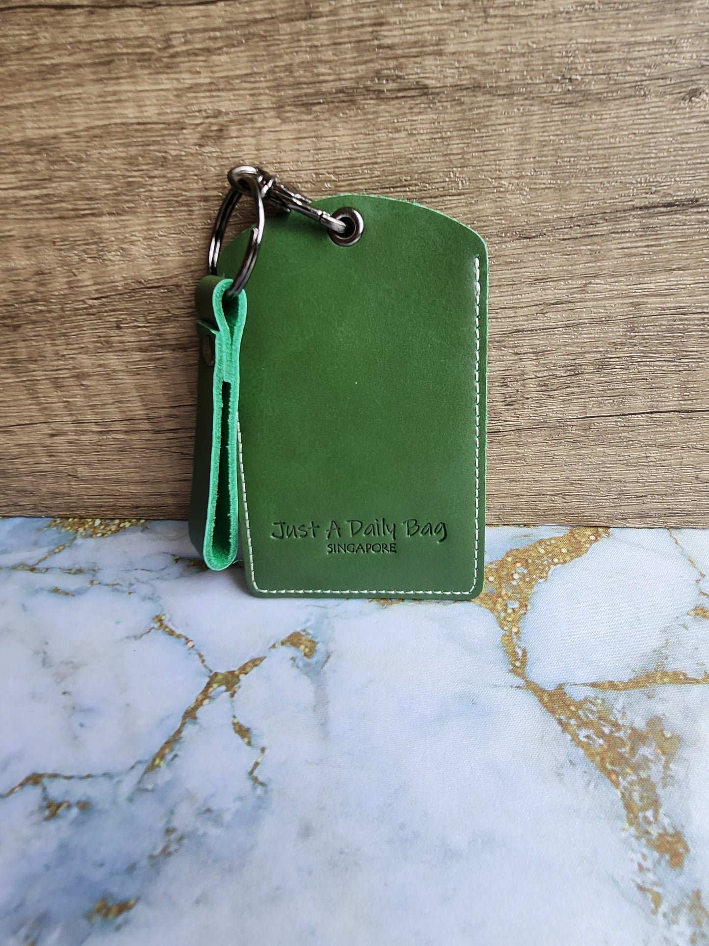 Green Otter Lanyard Card Holder